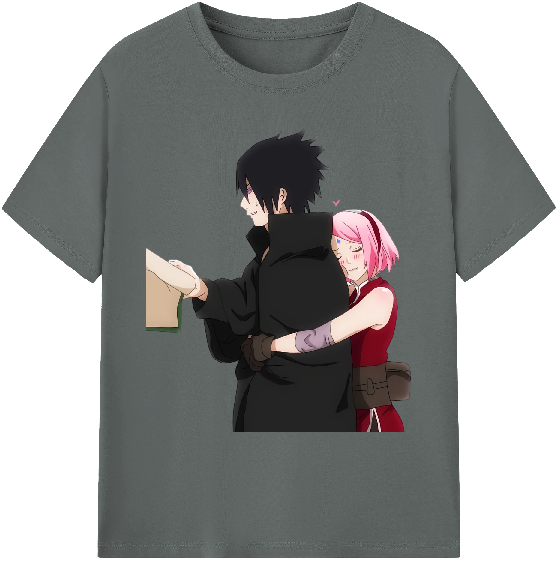 （画像用） NARUTO -ナルト- うちは サスケ Uchiha Sasuke 綿100％ メンズ半袖Tシャツ｜肌触りやわらか＆通気性